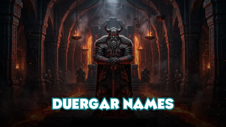 Duergar Names