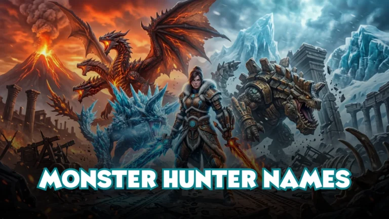 Monster Hunter Names