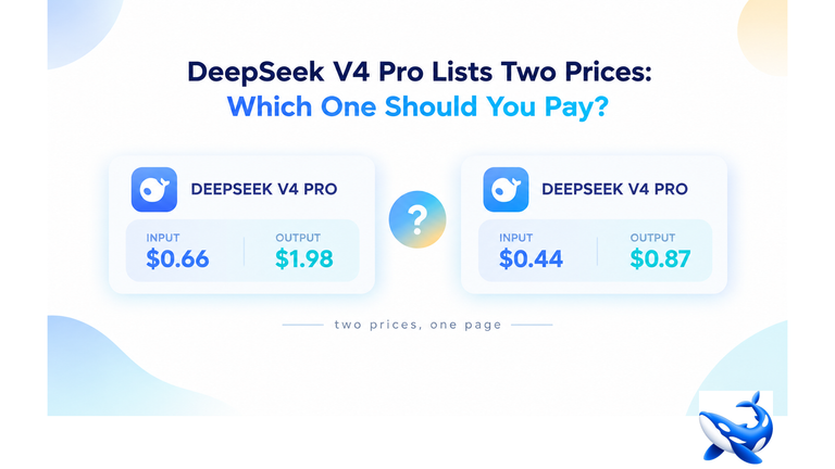 DeepSeek V4 Pro Lists Two Prices